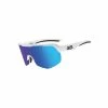 LUNETTES GES ALPHA VERRE BLEU/MONTURE BLANCHE -Promos Vélos Boutique lunettes ges alpha verre bleu monture blanche